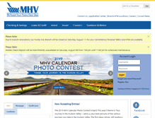 Tablet Screenshot of mhvfcu.com